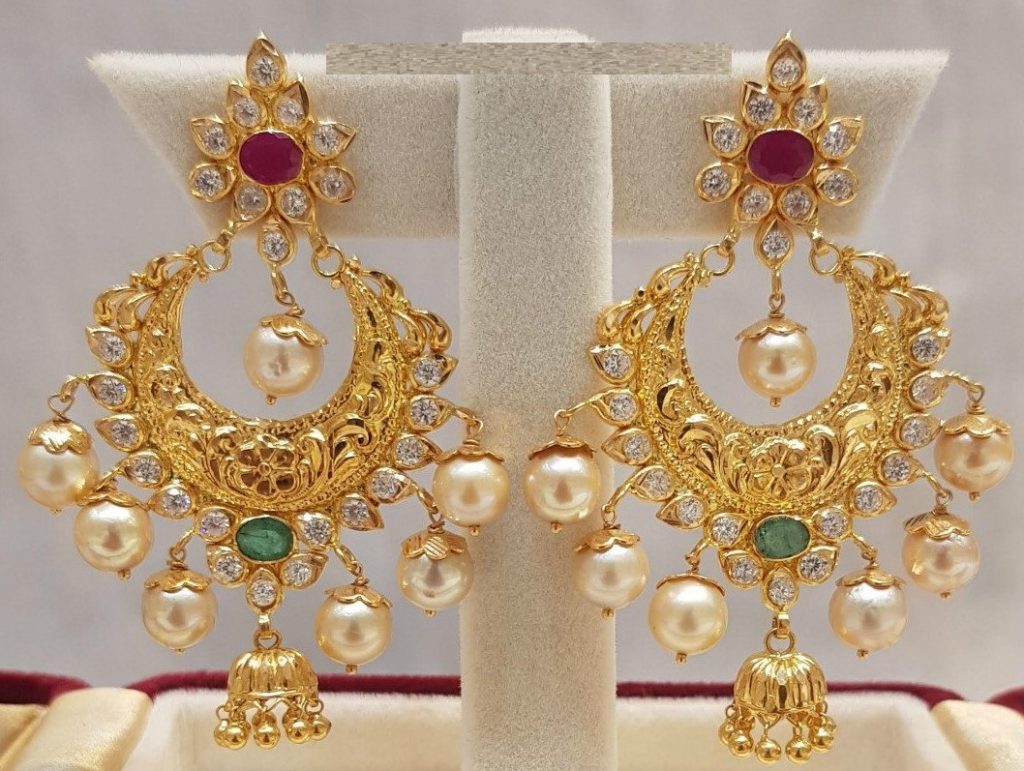 Update 131+ chandbali gold earrings designs - seven.edu.vn