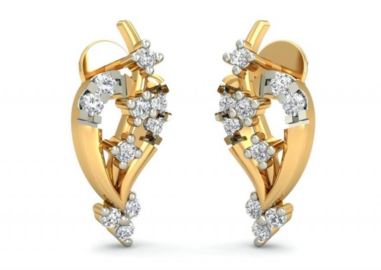 Latest Indian Gold Stud Earring Designs