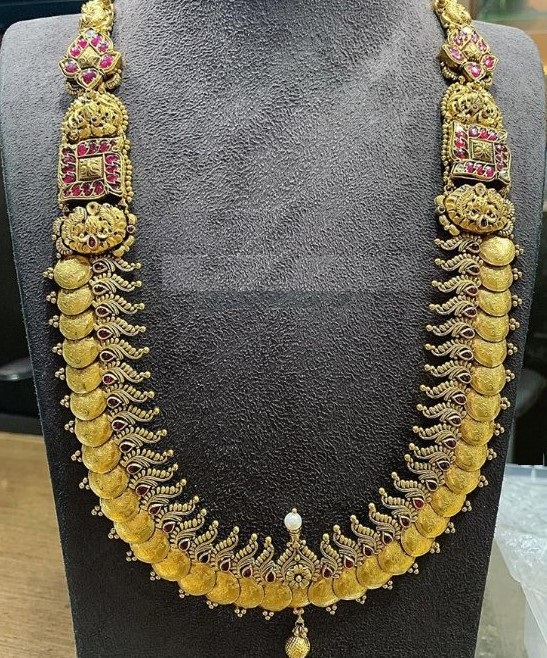 Latest Kasu Mala Necklace Designs for Bridal Wear - Dhanalakshmi Jewellers