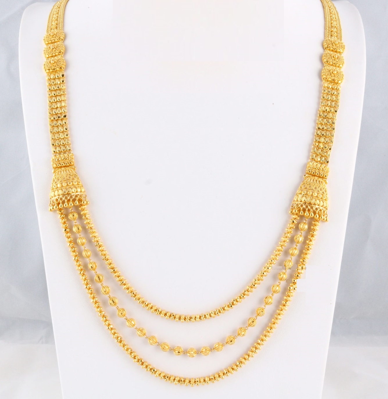 Long Chain Necklace Designs in Gold