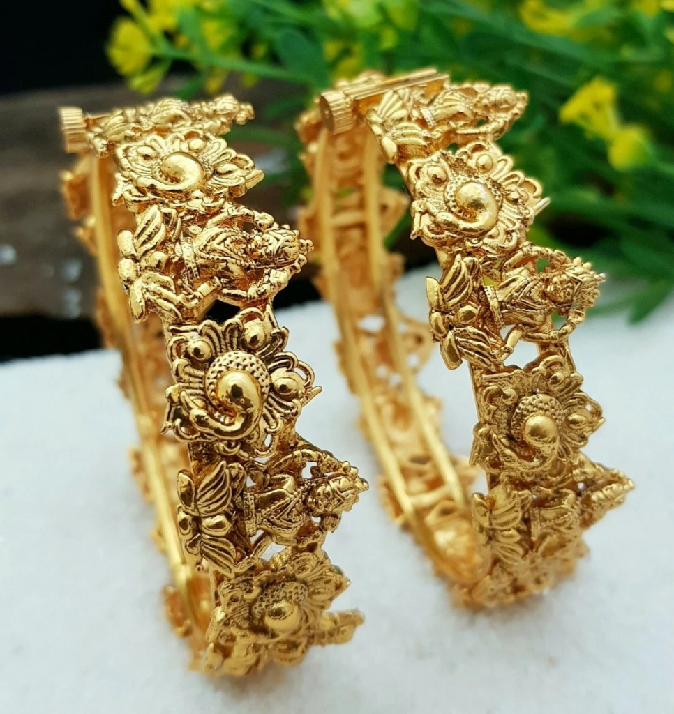 Temple Jewelry Gold Kadas Catalog - Dhanalakshmi Jewellers