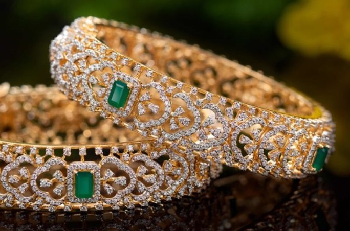Wholesaler of 14ct gorgeous rose gold diamond bracelet | Jewelxy - 228614