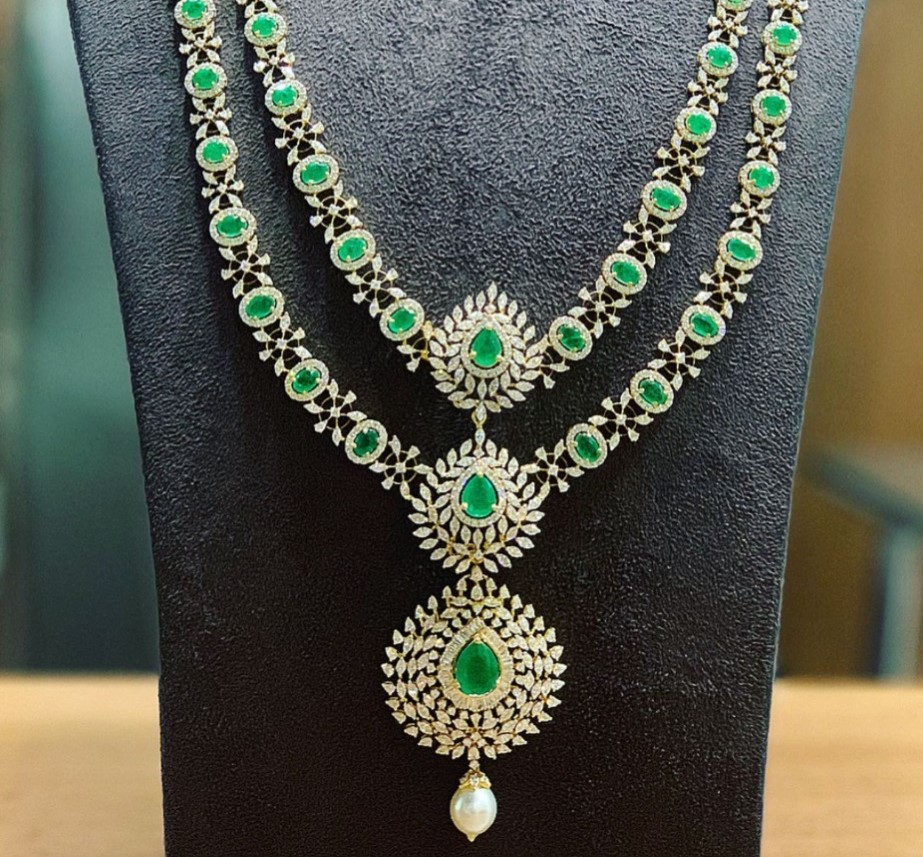 Diamond Haaram Designs - Dhanalakshmi Jewellers