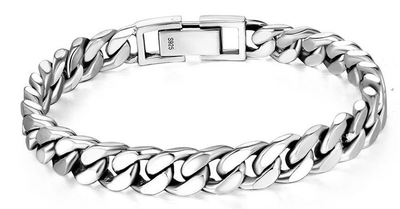silver bracelet for mens with gramsmens silver bracelet online  shoppingpure silver bracelet for   Silver bracelet designs Mens bracelet  silver Bracelet online