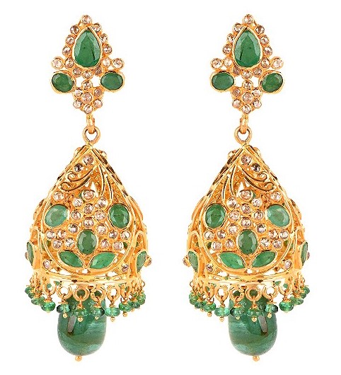 Uncut Diamond Earrings Designs - Dhanalakshmi Jewellers