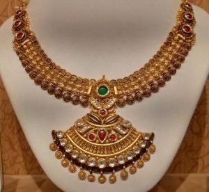 Antique Kundan Necklace Designs | Dhanalakshmi Jewellers