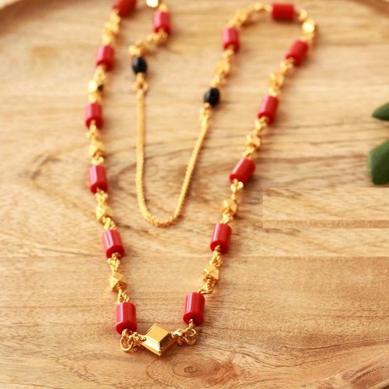Mangalore Style Coral Necklace Designs