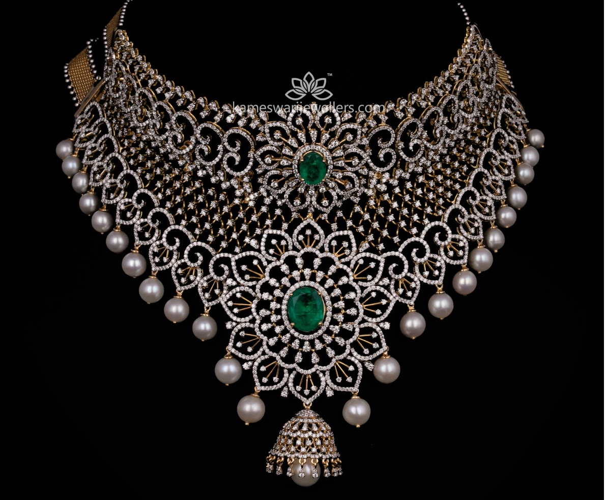 Exquisite Diamond Choker Necklace Designs