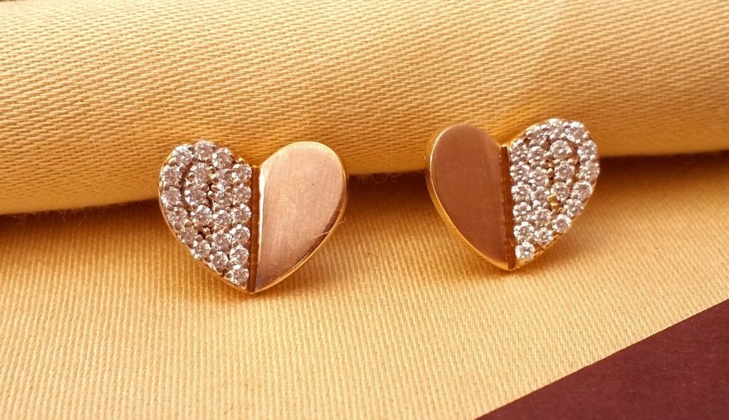 ACC PLANET Gold Hoop Earrings for Women 14K Gold Plated Heart India | Ubuy