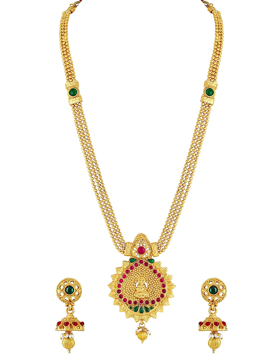 Gold Plated Gundla Mala Necklaces | Dhanalakshmi Jewellers