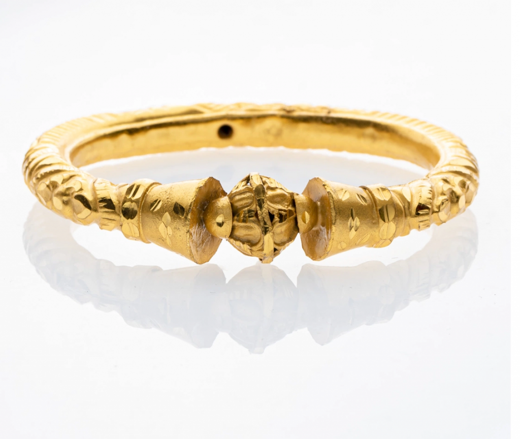 Buy Elegant 1 Gram Gold White Stone Bracelet for Women