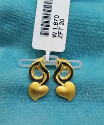 Light Weight Gold Earrings