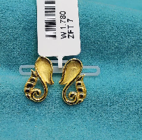 Light Weight Gold Earrings